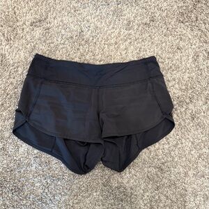 Lululemon black speed shorts